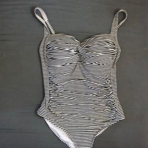 Nip Tuck Joanne Twist Front Design Tummy Control
Navy and white stripe